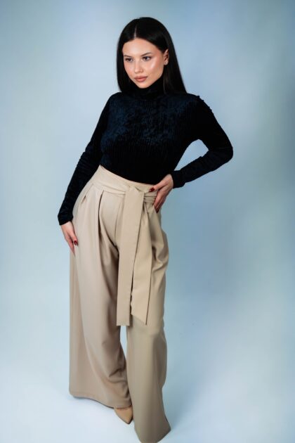 Pantaloni Crep cu Funda