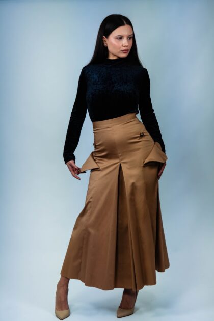 Fusta Midi cu Buzunare